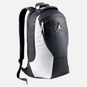 Jordan Retro 12 XII Backpack Bag Black White Nike Air Taxi Playoffs Leather New